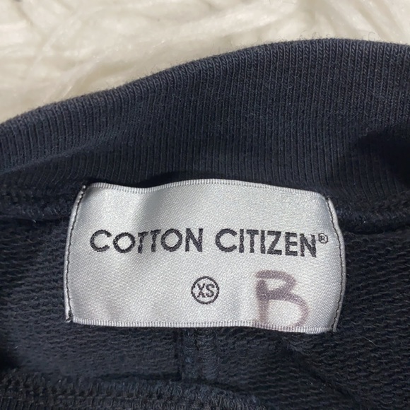 Cotton Citizen Milan Cropped Black Sweatshirt XS - Picture 6 of 9